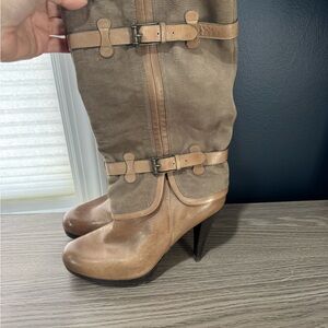 Nike Tan Heeled Boots